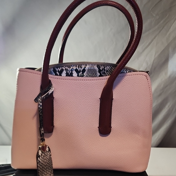 Kate Spade Pink and Burgundy Satchel - Picture 1 of 13